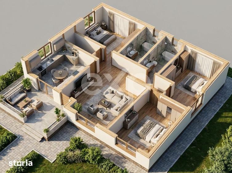 Casă cu 4 camere cu Teren 400 Mp în Trivale