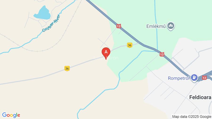 Teren în suprafață de 5 ha situat în extravilanul comunei Feldioara