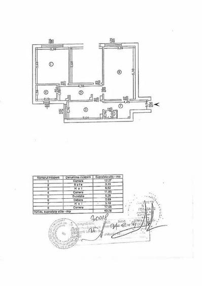 Apartament cu 3 camere decomandat, etaj 2/4, zona Piata Unirii - 4