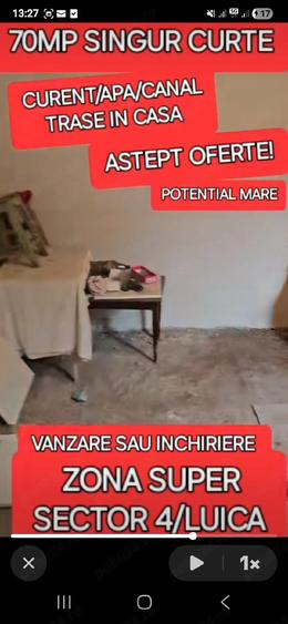CASA MICA LUICA Sector 4 Curte Mica Super Zona Strada Privata Toate Utilitatile Necesita Renovare - 5