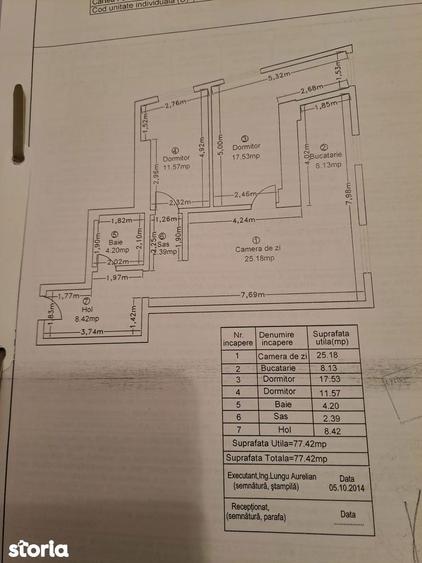 Apartament 3 camere decomandat 78 mp Parc Sebastian Bloc 2014 ! - 8