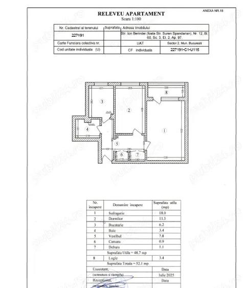 PROPRIETAR, 2 camere, complet renovat, Etaj 2, Str Ion Berindei,D.na Ghica - 8