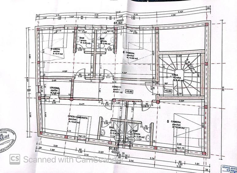 Casa individuala in zona centrala, P + 3 , pretabil pentru investitii. - 7