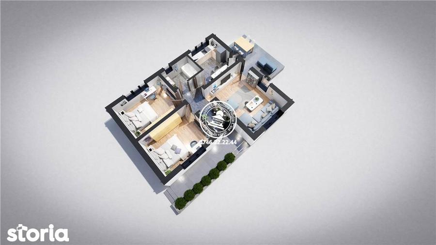 Casa cu 3 camere, 400mp, de vanzare in Miroslava-Ciurbesti. Comision 0 - 8