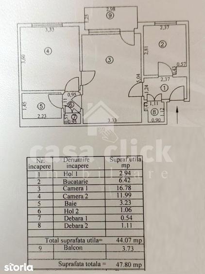 Etaj 1, bloc fara risc seismic 2 camere ?iglina 1 - 10