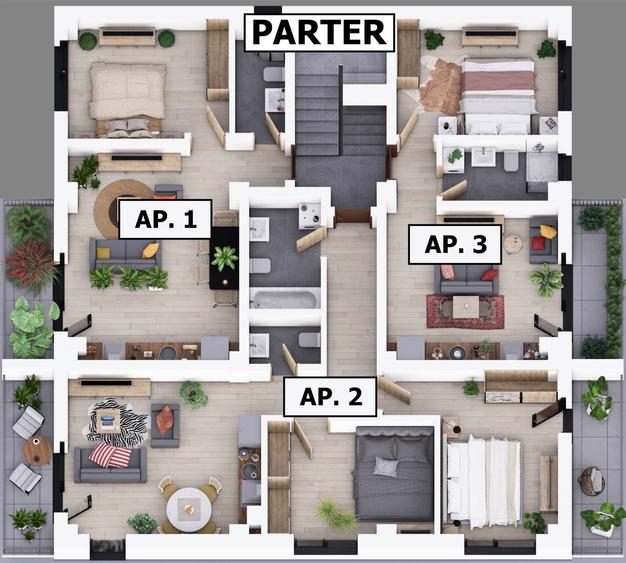 Apartament 3 camere strada Maramures | Parc Unirii | Proiect nou | - 5