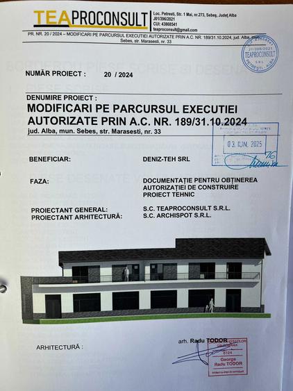 Constructie nefinalizata 445mp : spatii comerciale/birouri/locuinta - 1