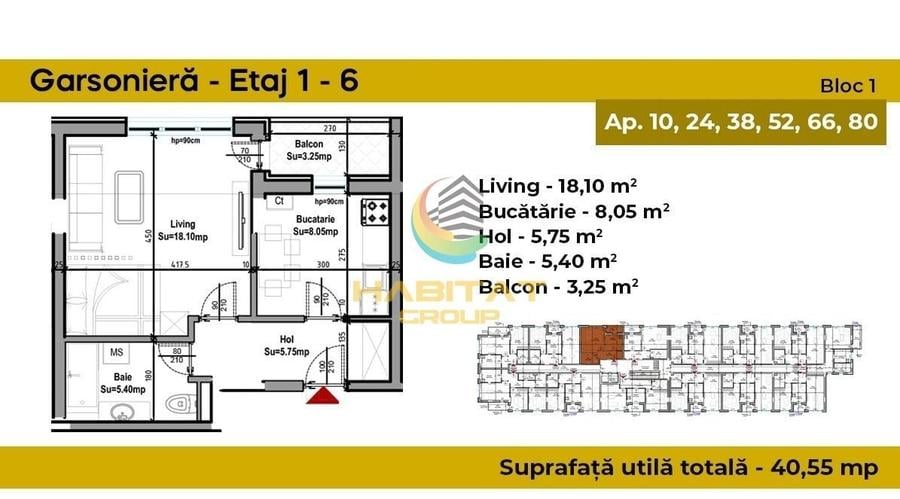 Garsonieră decomandată în Berceni