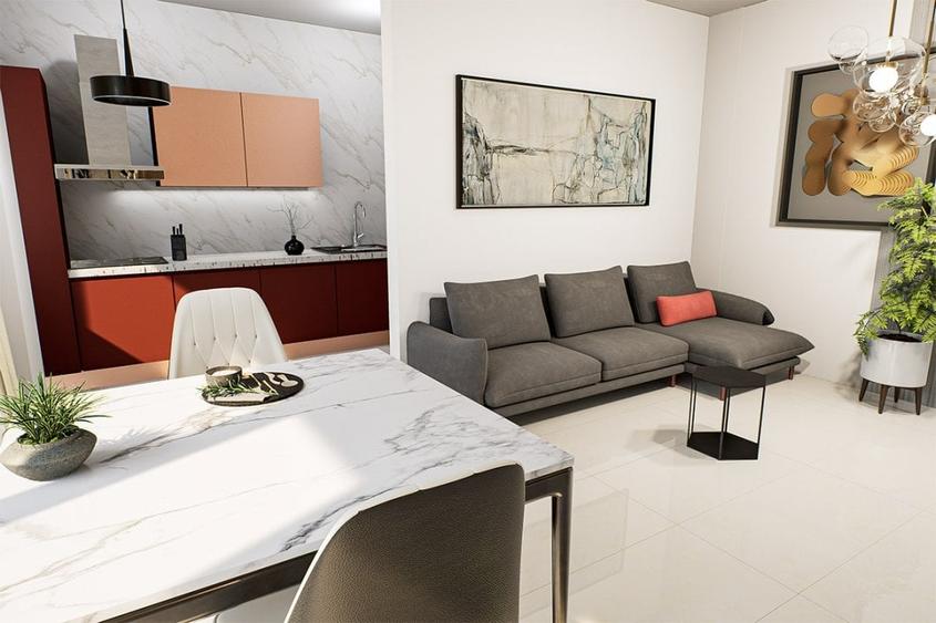 Apartament 1 cameră - spațios într-un complex rezidențial nou din Podu Roș - 9