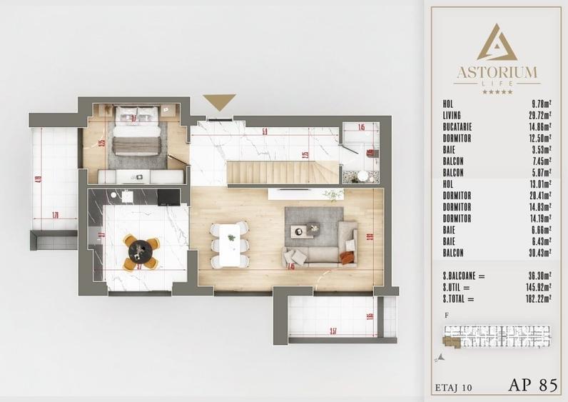 Apartament 5 Camere Duplex cu Finisaje de Lux | Rezidențial | Comision 0% - 2