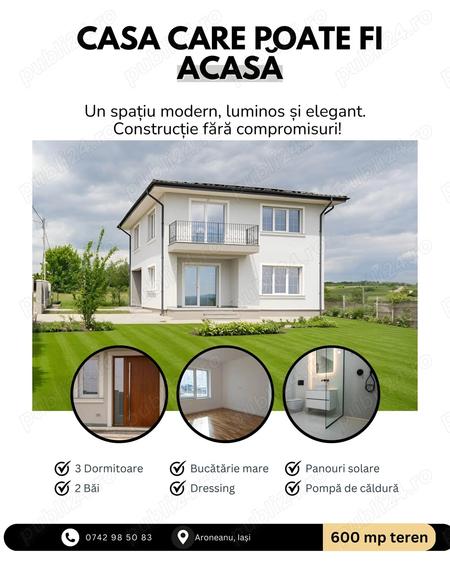 Casa noua, Aroneanu, 600 mp teren, 4 camere, dressing, 2 bai - 10