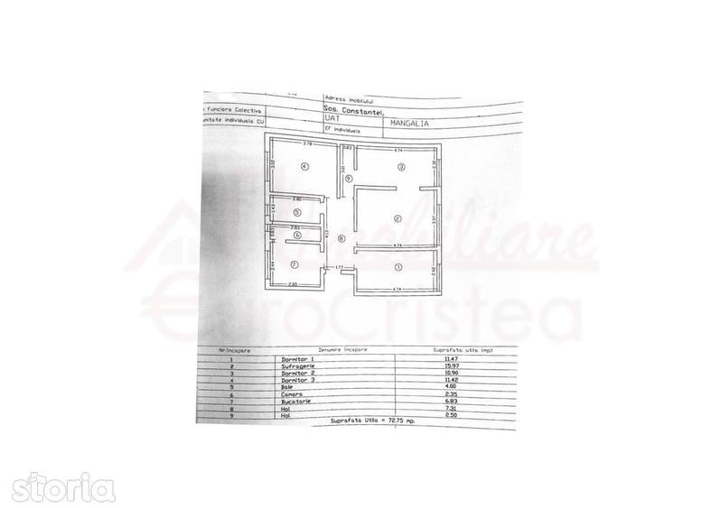 Apartament 4 camere de vanzare in Centru Vechi,Mangalia-300m de plaja - 3