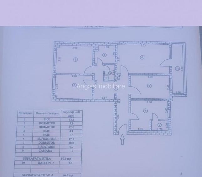 Apartament 4 camere str FRASINULUI -86,5mp Apartament 4 camere str FRASINULUI -86,5mp