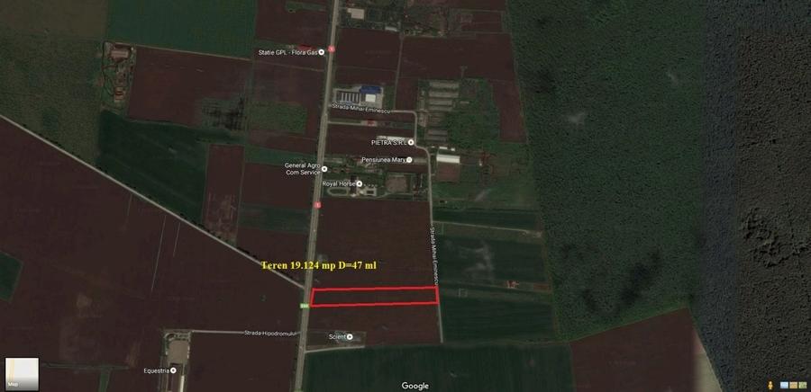 Vand teren Snagov Tancabesti deschidere DN1 47 ml  19.000mp - 2