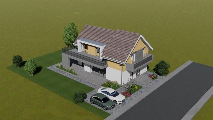 Teren intravilan cu proiect , autorizatie de constructie si fundatie in zona spi - 2