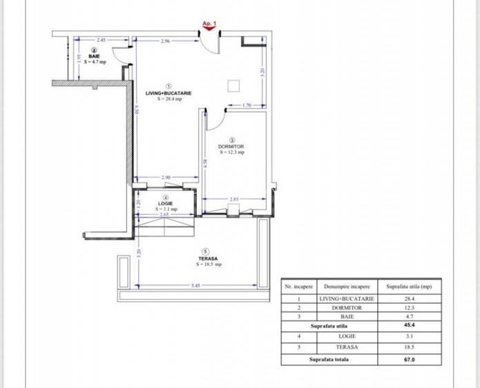 Apartament 2 camere cu terasa de 18 mp in Torontalului! Apartament 2 camere cu terasa de 18 mp in Torontalului!