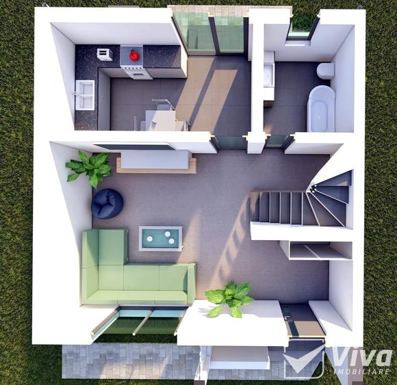 Case insiruite finalizate, arhitectura moderna, la asfalt, Valea Lupului - 14