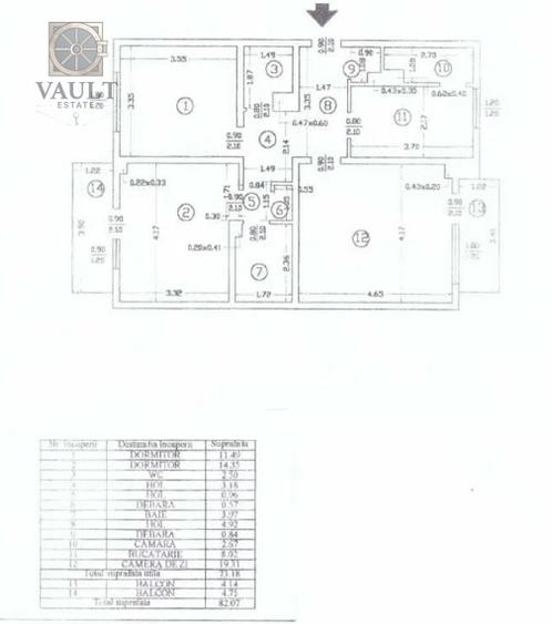 Apartament 3 camere - DECOMANDAT - zona RAHOVA - 8