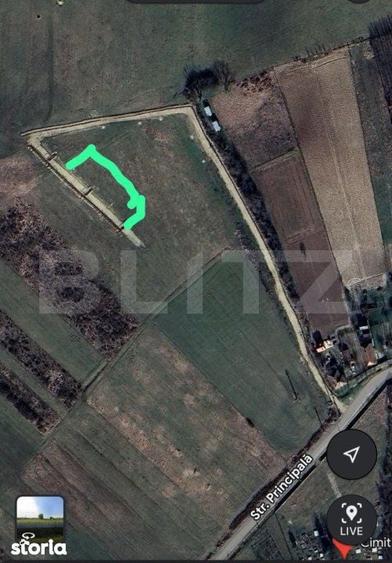 teren intravilan, 525 mp, front 17mp, vedere spre lac, Sauaieu,Nojorid - 1