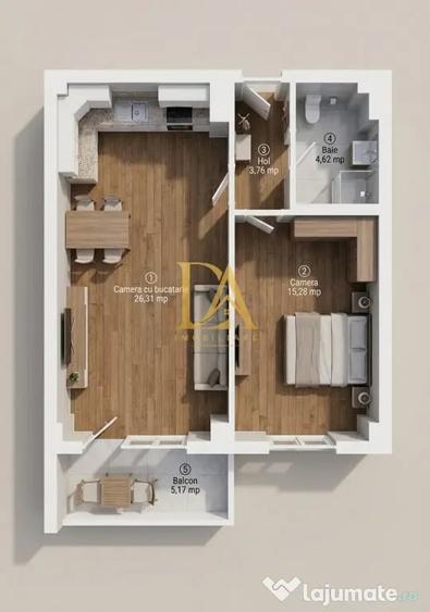 Apartament 2 camere | Militari Residence 55 mp Mobilat & Uti - 5