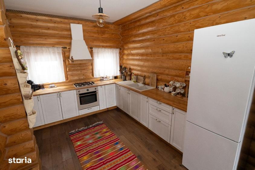 Casa premium din bu?tean,construita cu responsabilitate 980 mp teren - 6