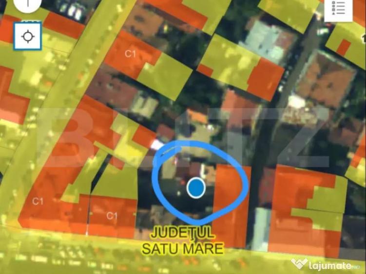 Teren intravilan, proprietate 43 mp + construc?ie, zona Ult - 1