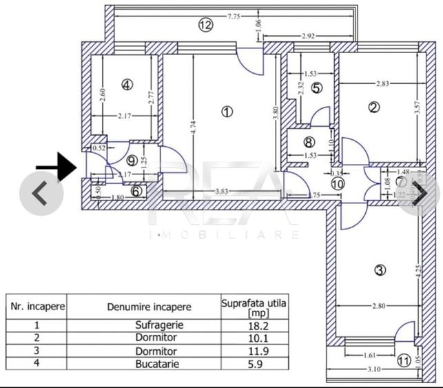 3 camere, 6/8, centrala-Drumul Taberei-Favorit-Afi Cotroceni - 9