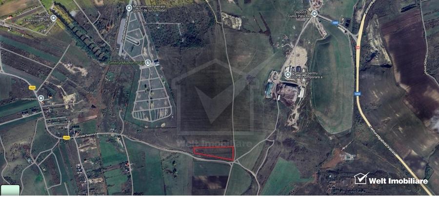 Teren intravilan arabil 5827mp, zona cimitir Mos Ion Roata - Sopor - 1