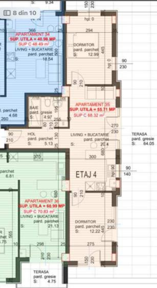 MARINESCU (bloc nou) 3camere etaj4 si 5 cu terase +parcare! - 4