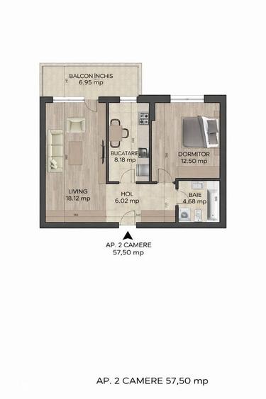 Apartament 2 camere decomandat Astrelor Residence, Pope?ti-Leordeni - 7