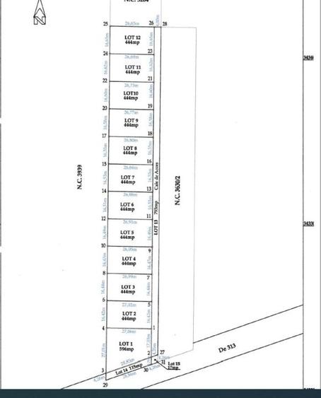 Teren intravilan 519mp (444+cota drum),cartier Ferme Otopeni - 2