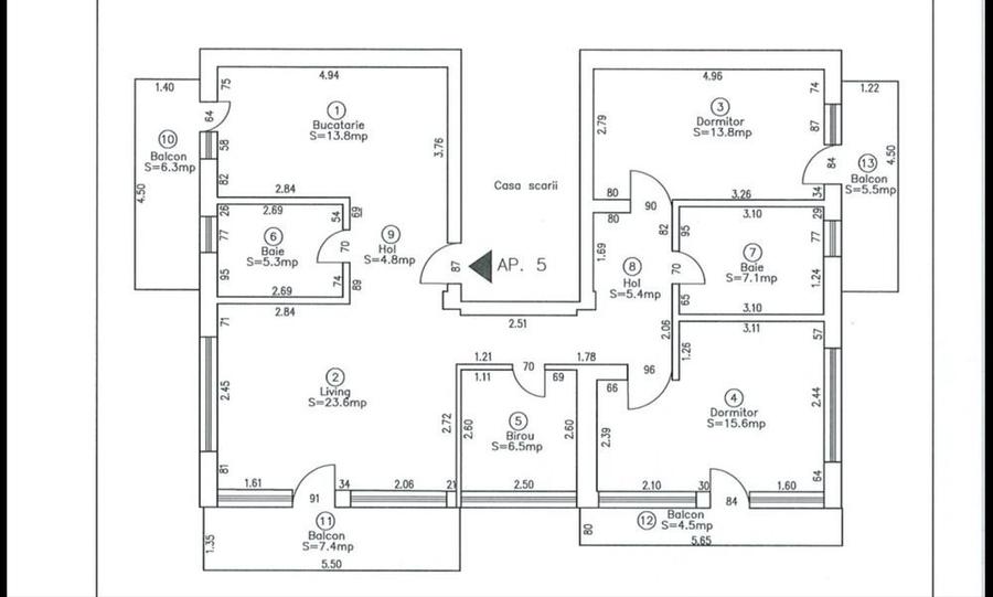 Apartament 4 camere, 2 parcari Calea Dorobantilor - 4