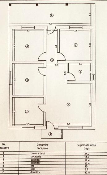Casa plan parter de vanzare, cu 4 camere, 110 mp utili, zona Letcani - 11