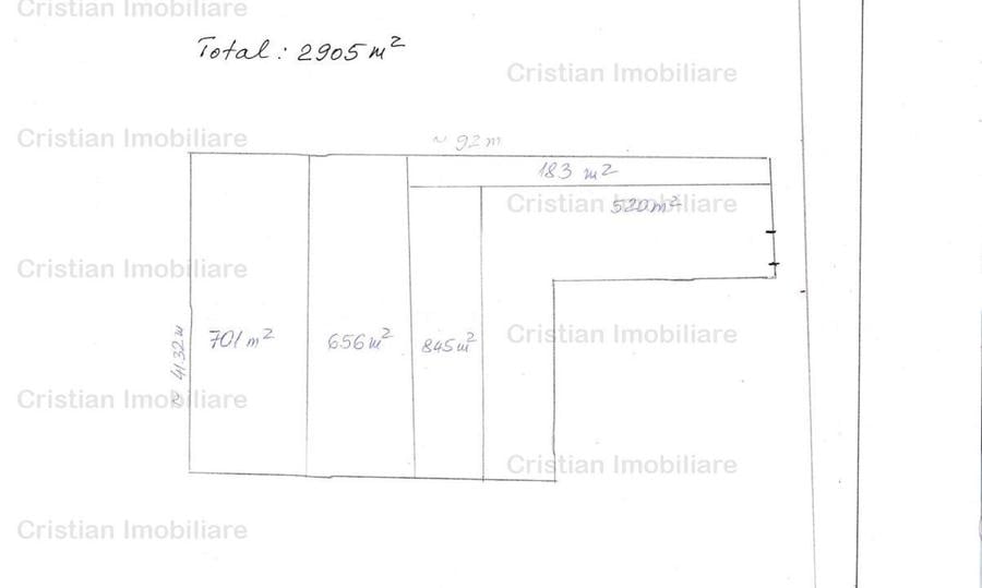 Teren intravilan de constructii 2905 mp, 10 euro mp, la 19Km de Braila - 1