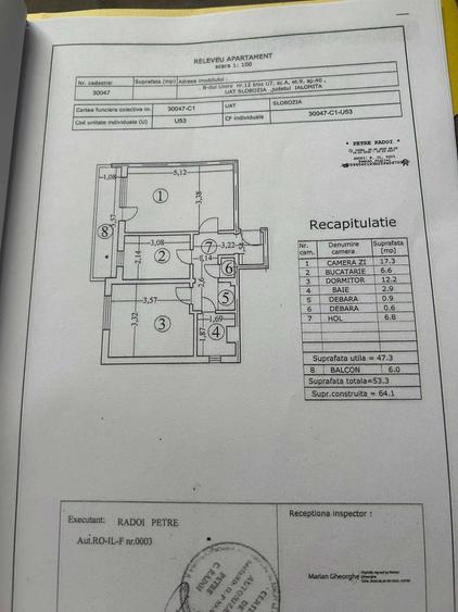 Apartament cu 2 camere decomandat în Central