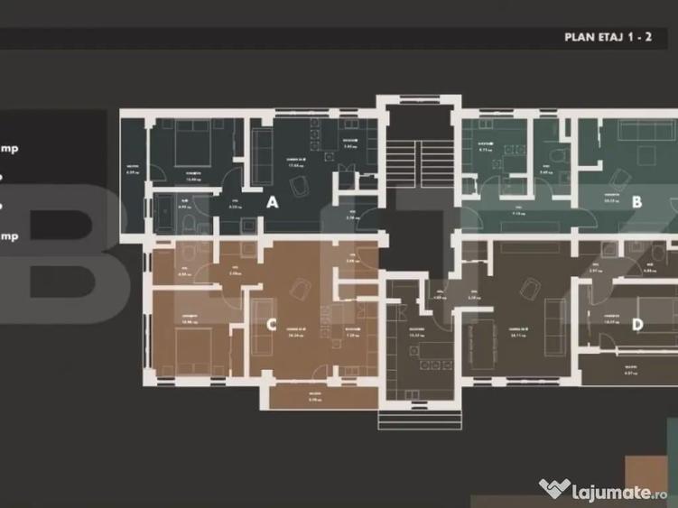 Rate la dezvoltator! Apartamente de 2 camere, 46 mp, cartier - 3