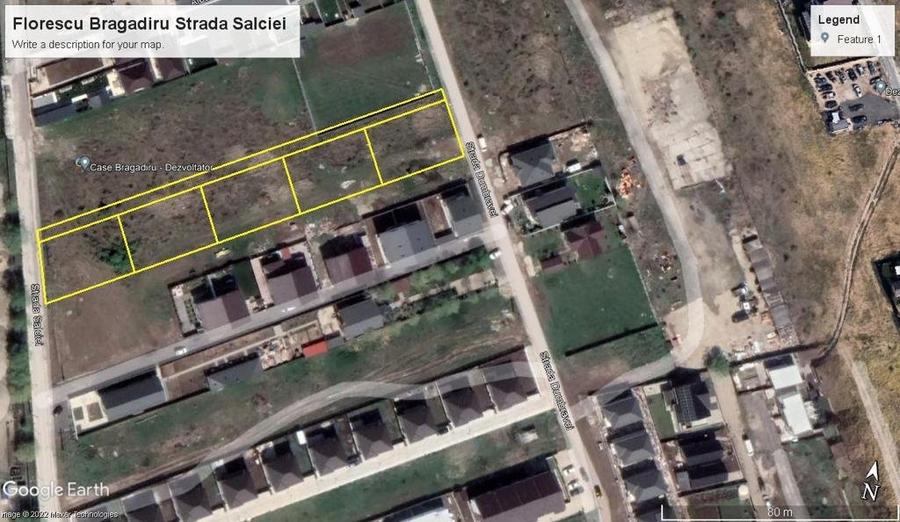 Bragadiru, loturi 625mp, zona vile noi, strada Salciei-Dumbravei - 1