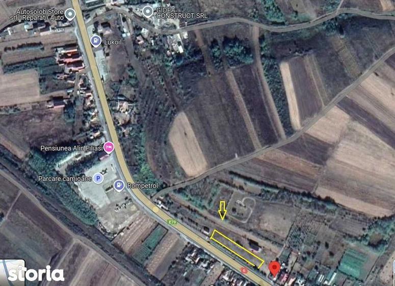Intravilan Filiasi, 104m deschidere la DE70, 2056mp, 100m de Rompetrol - 5