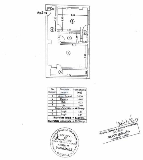 Apartament 2 camere 53mp, Bucurestii Noi , Sector 1 (46mp util + 2 balcoane) - 8