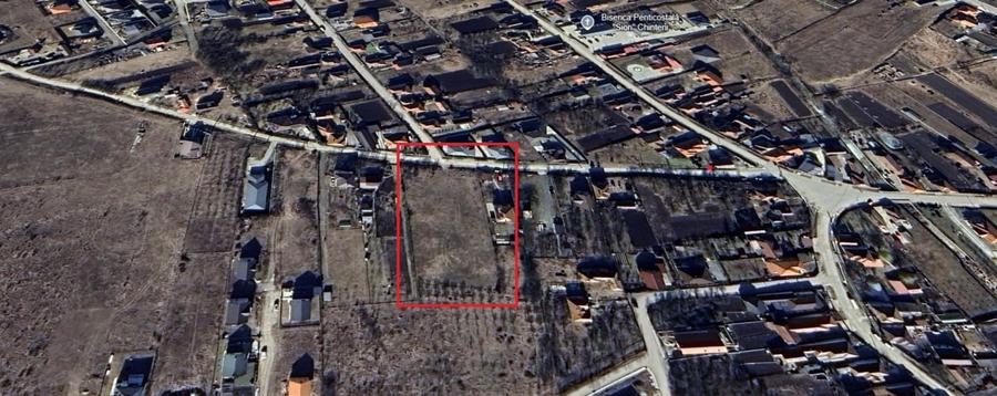 Teren Autorizabil Constructii, 1055 mp. Centru Chinteni 21 Decembrie - 8