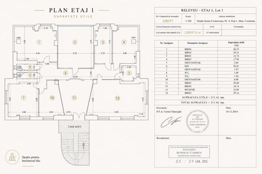 Cladire Comerciala Reprezentativa D+P+3 | 1268 mp | Soveja - City Park Mall - 13