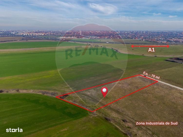 Teren intravilan 10.000 mp in Zona Industriala Sud Arad - 9