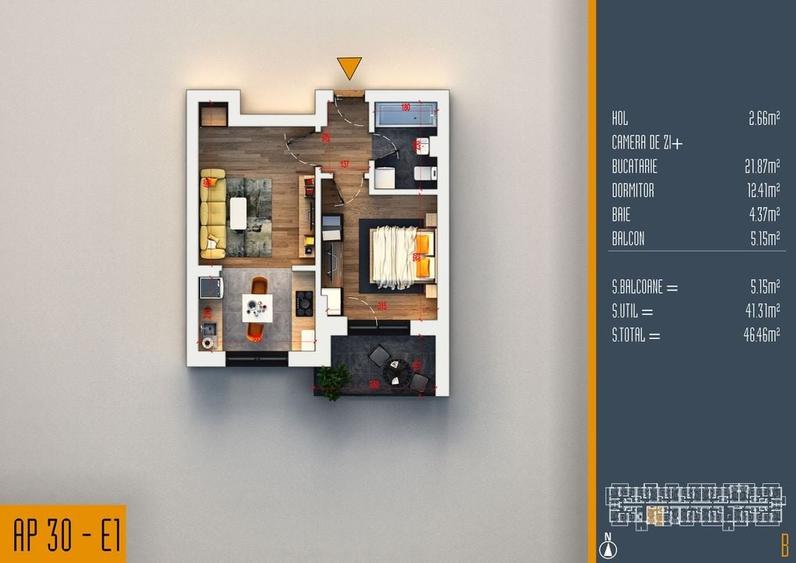 AP. 2CAM BLOC PREMIUM IN CONSTRUCTIE-IDEAL LOCUINTA / INVESTITIE! - 2
