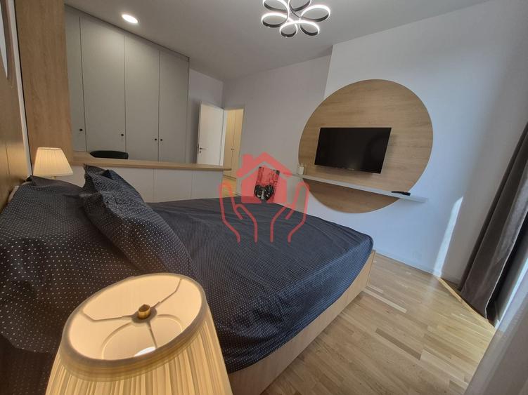 Apartament cu 2 camere semidecomandat, mobilat în Băneasa