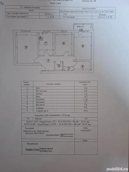 Vand apartament 3 camere - 1