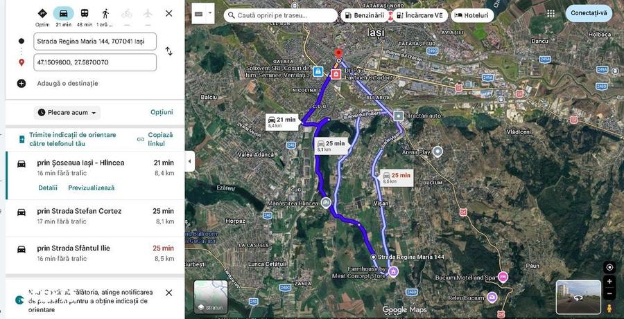 Teren intravilan in suprafata de 5.500mp , situat pe str.Regina Maria - 4