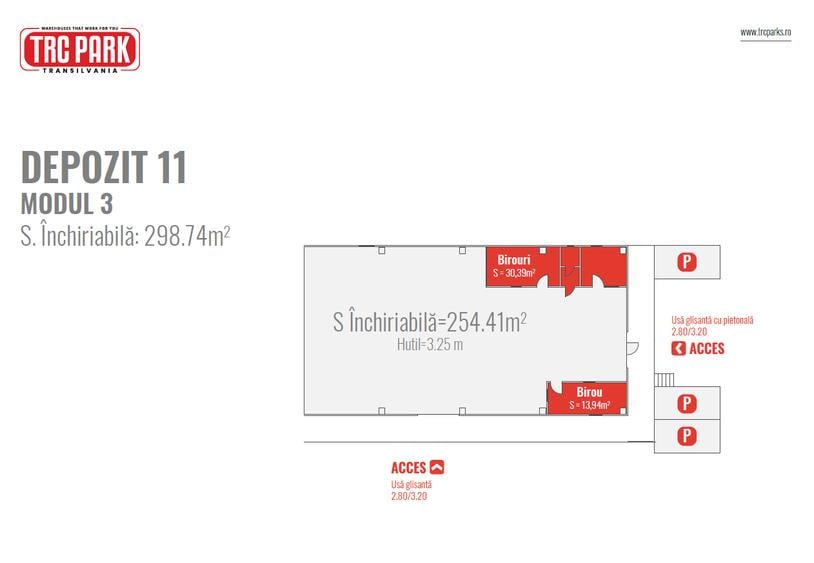 Spațiu depozitare + birou de închiriat în Someșeni – 299 mp - 1