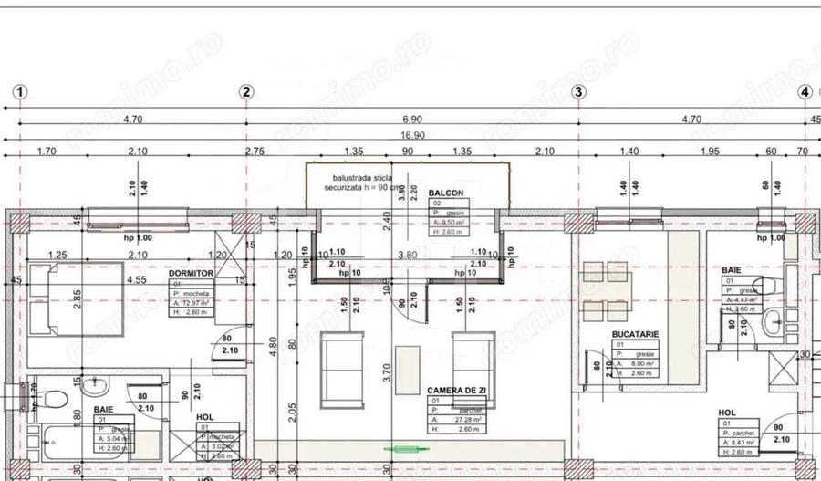 Apartament 2 camere, 70 mp, Borhanci - 1