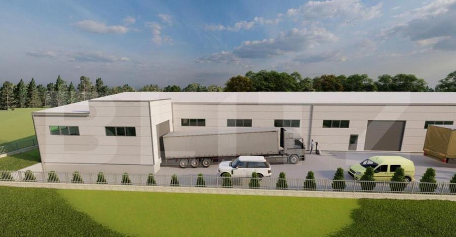 Hala moderna, acces din E576, birouri, 1658 mp utili, rampa - 2