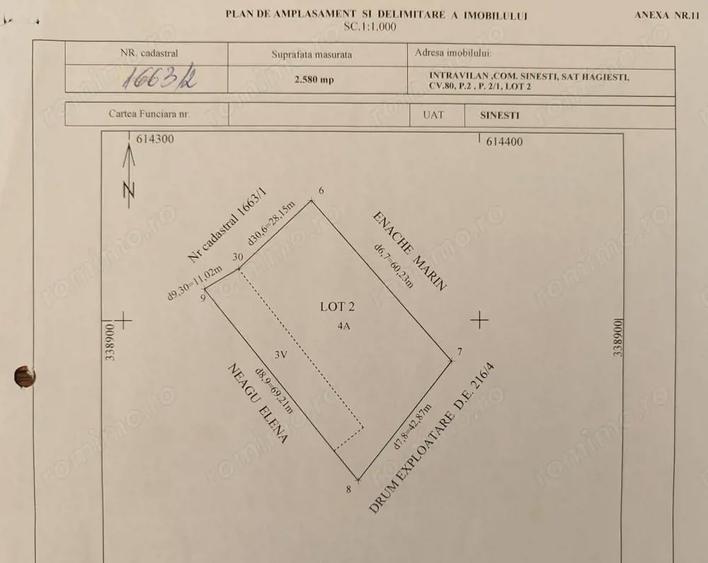 Teren intravilan 2580 mp - Hagiesti - 3